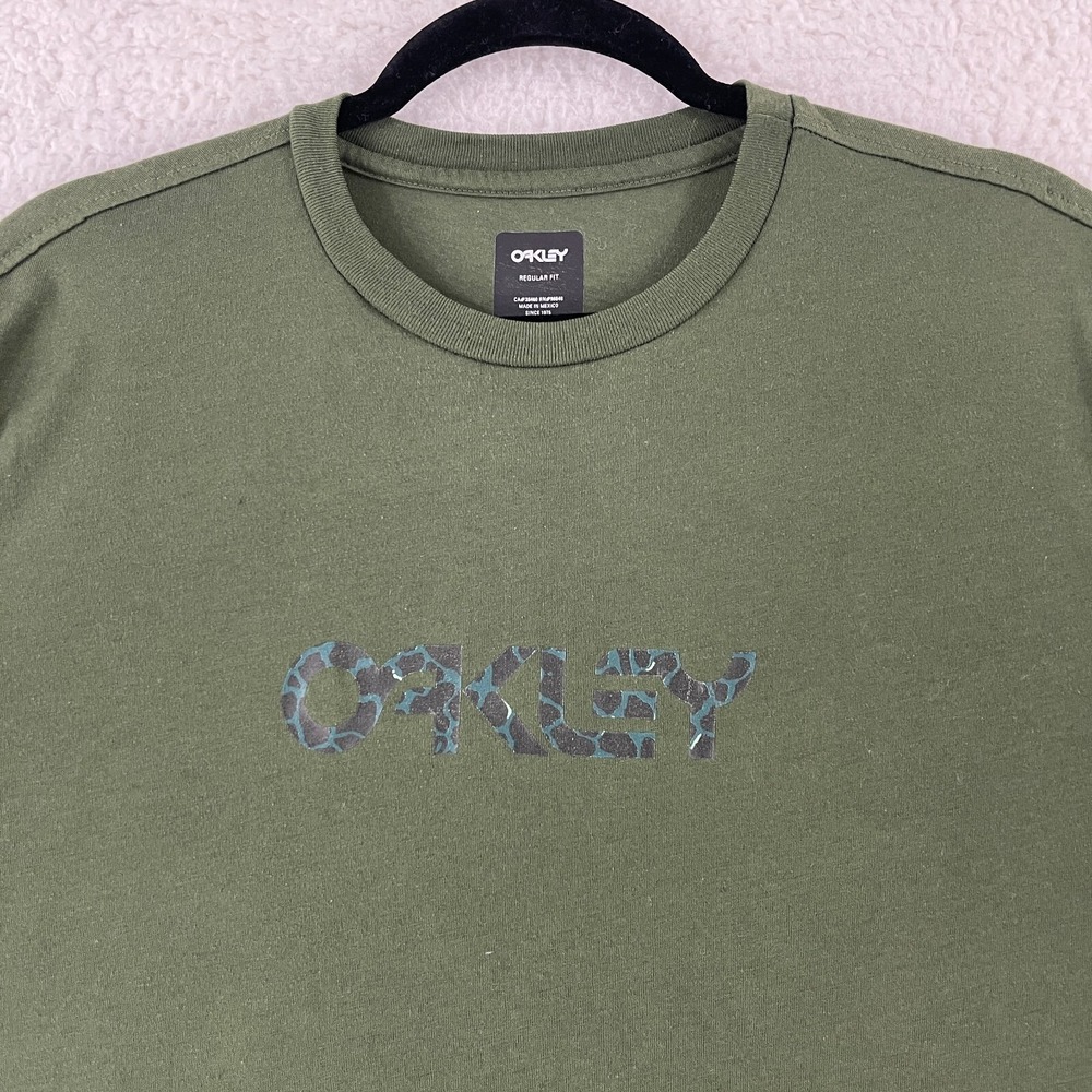 Oakley Green Crew Neck Short Sleeve T-Shirt Mens Pullover Regulr Fit Size XL - Picture 8 of 13
